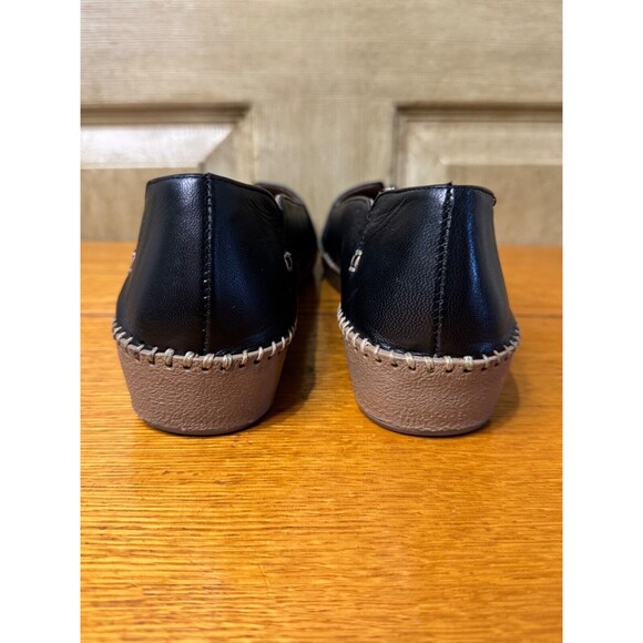 SOUL OF AFRICA Loafers Flats Black Leather Size Lucceil Dalia 10 M NEW - Picture 4 of 7